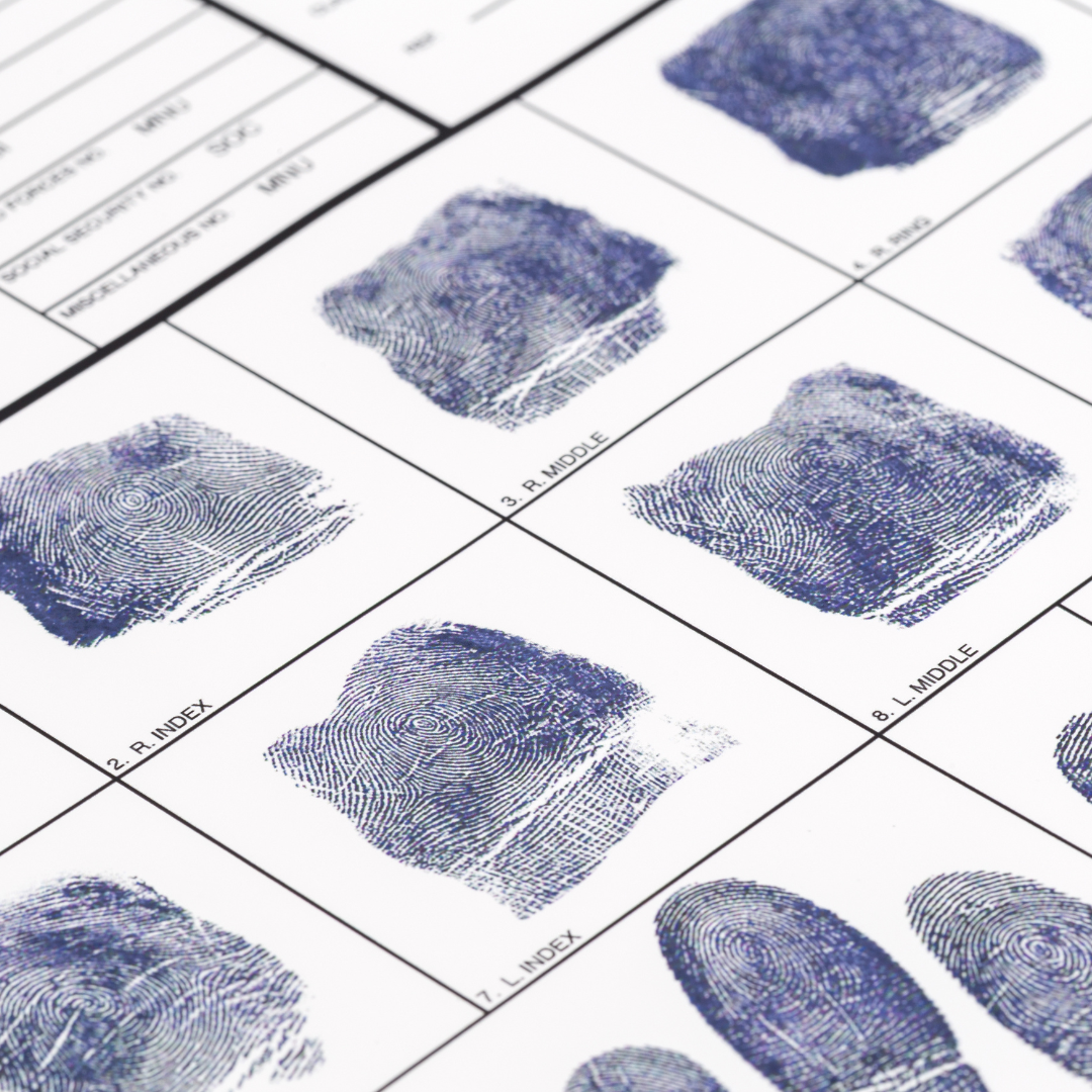 Ink Fingerprint Card